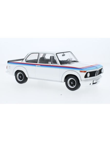 MODELCARGROUP MCG18408 BMW 2002 TURBO 1973 WHITE/DECORATED 1:18 Modellino