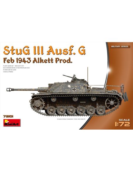 MINIART MIN72101 STUG III AUSF.G FEB.1943 PROD. KIT 1:72 Modellino