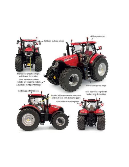 UNIVERSAL HOBBIES UH6465 TRATTORE CASE IH PUMA 260 CVXDRIVE 2023 1:32 Modellino