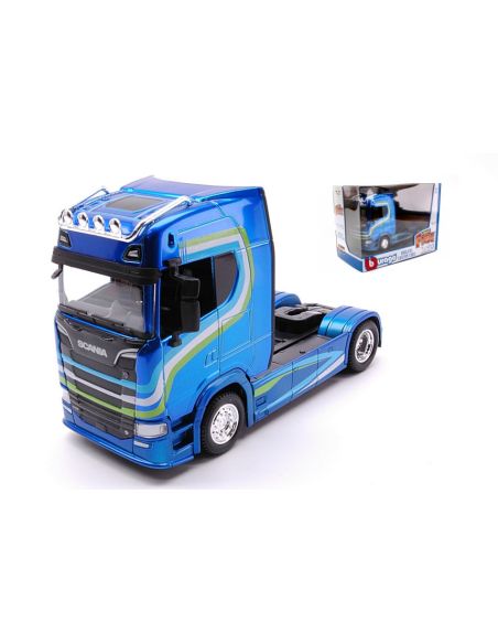 BBURAGO BU32206 SCANIA S730 HIGHLINE CAB BLUE 1:43 Modellino