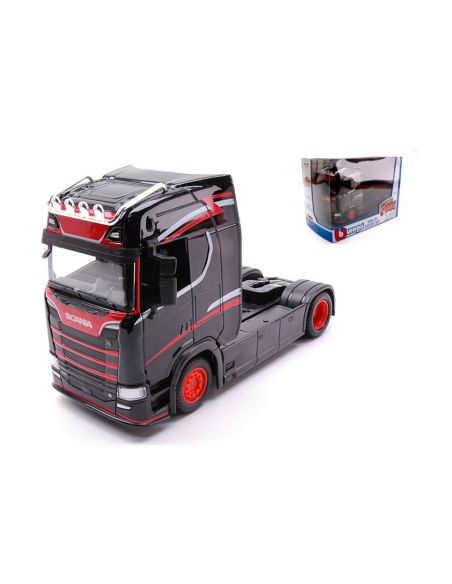 BBURAGO BU32207 SCANIA S730 HIGHLINE CAB BLACK 1:43 Modellino