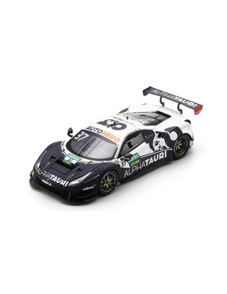 LOOKSMART LSRC158 FERRARI 488 GT3 EVO N.37 RED BULL ALPHA TAURI DTM 2022 S.LOEB 1:43 Modellino