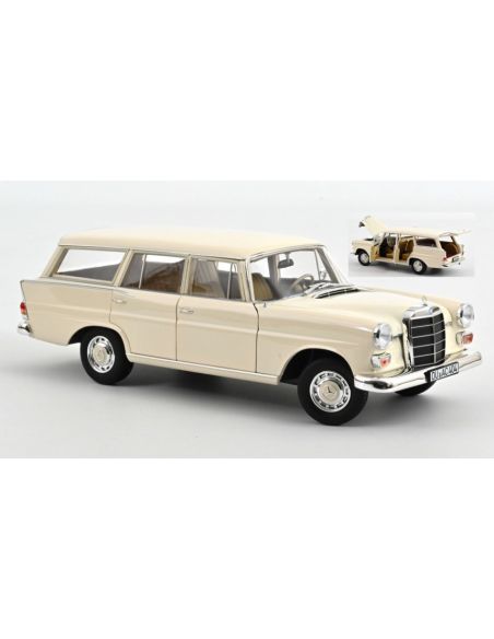 NOREV NV183709 MERCEDES 200 UNIVERSAL 1966 CREAM 1:18 Modellino