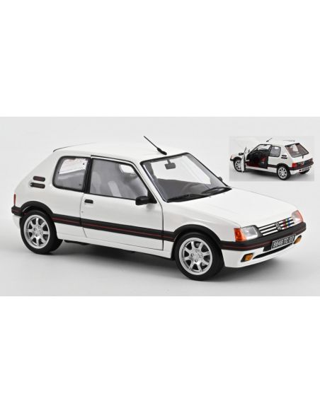 NOREV NV184842 PEUGEOT 205 GTI 1.9 1989 MEIJE WHITE 1:18 Modellino