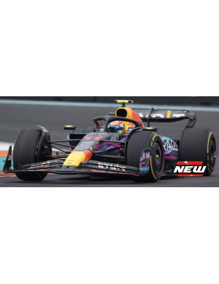 BBURAGO BU38082PM RED BULL RACING RB19 N.11 2nd MIAMI GP 2023 SERGIO PEREZ 1:43 Modellino