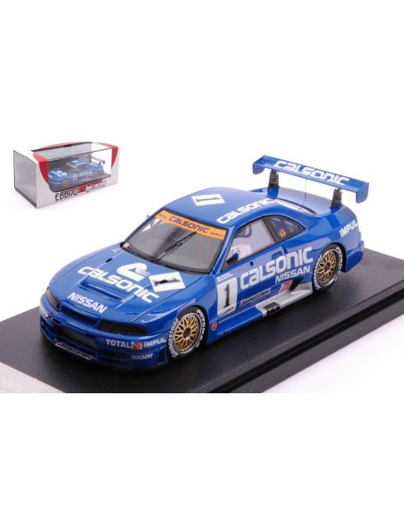 EBBRO EB44767 CALSONIC SKYLINE GT-R N.1 SUGO JGTC 1995 K.HOSHINO-M.KAGEYAMA 1:43 Modellino