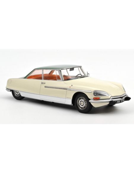 NOREV NV181751 CITROEN DS 21 LE LEMAN 1968 IVORY & GREEN METALLIC ROOF 1:18 Modellino