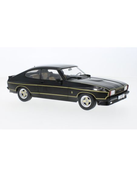 MODELCARGROUP MCG18348 FORD CAPRI MK II X-PACK 1975 BLACK/GOLD 1:18 Modellino