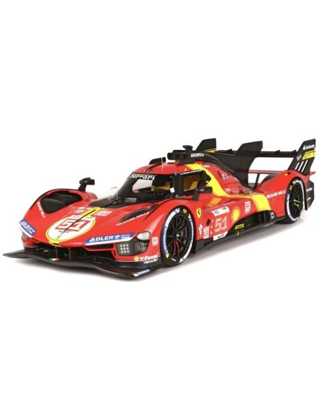 BBURAGO BU16301 FERRARI 499P N.51 WINNER LE MANS 2023 PIER GUIDI/CALADO/GIOVINAZZI 1:18 Modellino