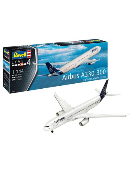 REVELL RV03816 AIRBUS A330-300 LUFTHANSA NEW LIVERY KIT 1:144 Modellino