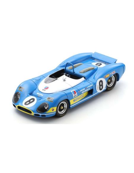 SPARK MODEL SF280 MATRA MS650 N.8 1st 1000 KM PARIS 1969 J.P.BELTOISE-H.PESCAROLO 1:43 Modellino